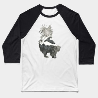 Skunk Painting Baseball T-Shirt